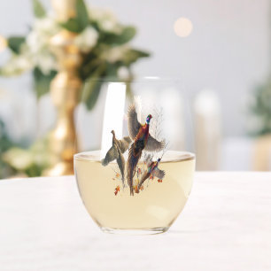 Pheasants Forever Stemless Wine Glass