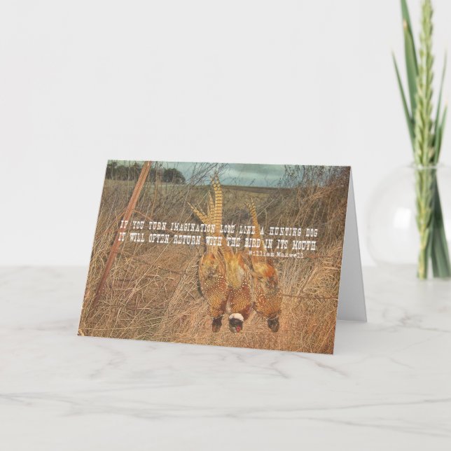 PHEASANTS Greeting Card (Front)