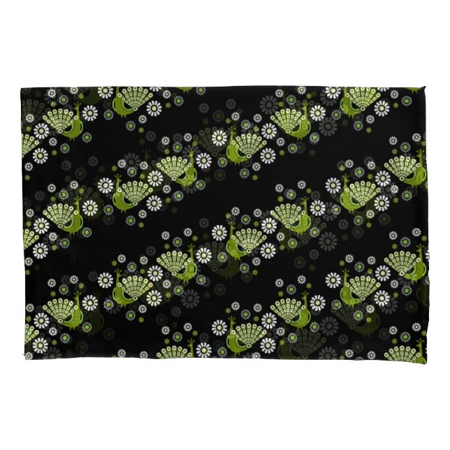  Pheasants Peacock Art Pillowcase (Front)