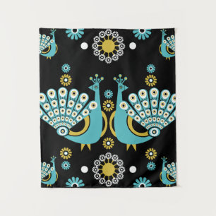  Pheasants Peacock Art Tapestry