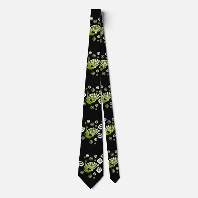 Pheasants Peacock Art Tie (Front)