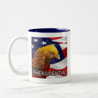 Pheasidential Pheasant Two-Tone Coffee Mug