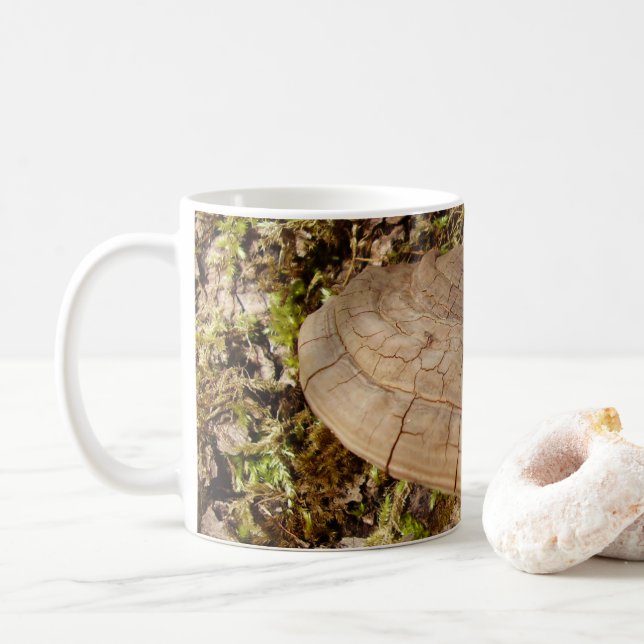 Phellinus igniarius Mushroom Mug (With Donut)