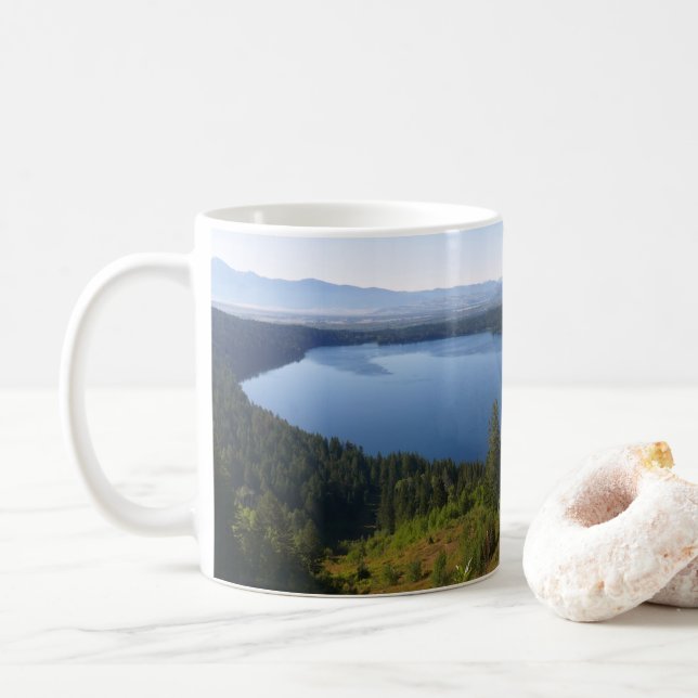 Phelps Lake III at Grand Teton National Park Coffee Mug (With Donut)