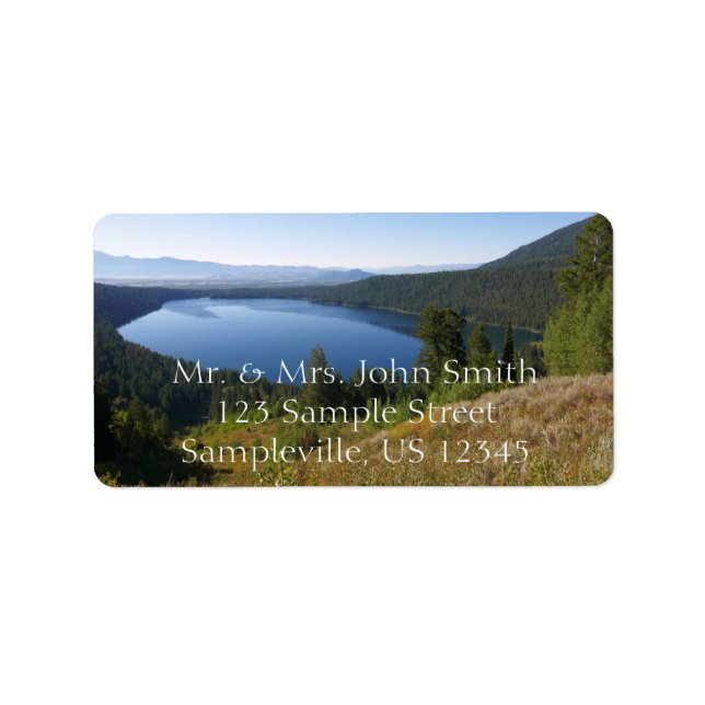 Phelps Lake III at Grand Teton National Park Label (Front)