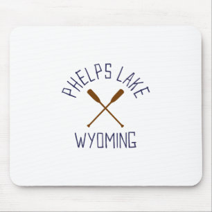 Phelps Lake Wyoming Outdoors Vintage 1 Mouse Pad