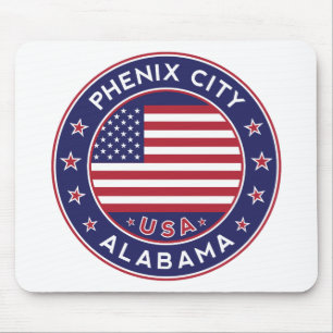 Phenix City, Alabama Mouse Pad