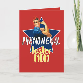 Phenomenal Foster Mum - Personalise Thank You Card