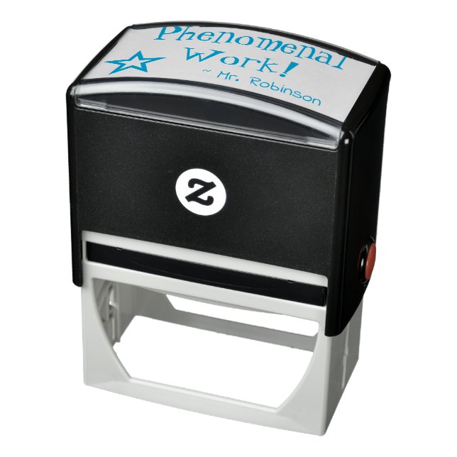 "Phenomenal Work!" + Tutor's Name Rubber Stamp (Product)