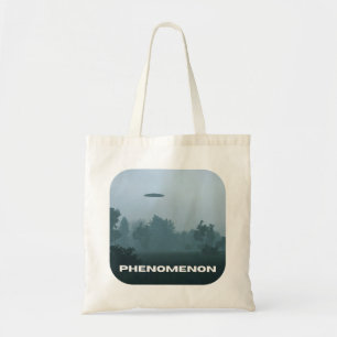 Phenomenon UFO UAP Flying Saucer Monochrome Tote Bag