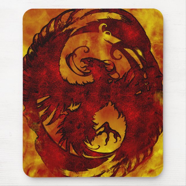 Pheonix Rising Fantasy 2 Mouse Pad (Front)