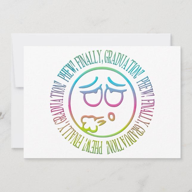 Phew! Finally, Graduation! Announcement (Front)