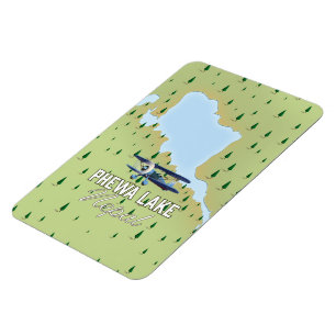 Phewa Lake Nepal travel map Magnet