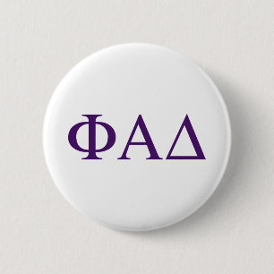 Phi Alpha Delta Greek Letters 6 Cm Round Badge