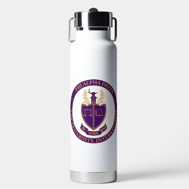 Phi Alpha Delta Logo Water Bottle (Front)