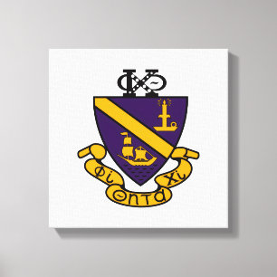 Phi Chi Theta   Colour Crest Canvas Print