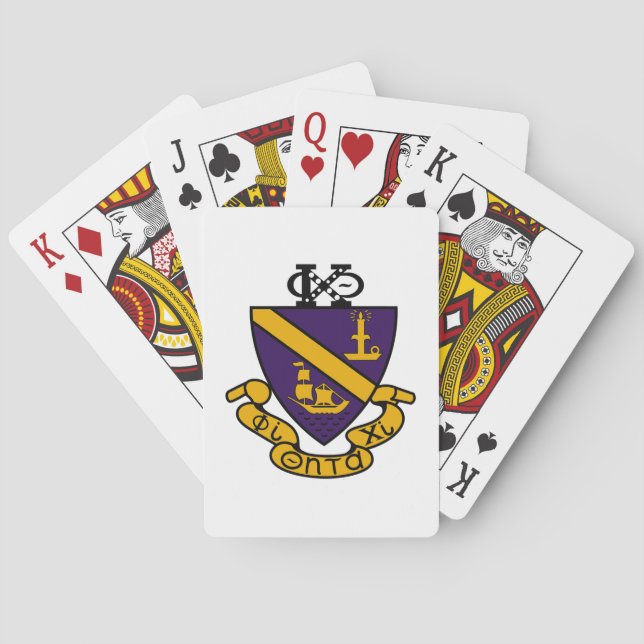 Phi Chi Theta | Colour Crest Playing Cards (Back)