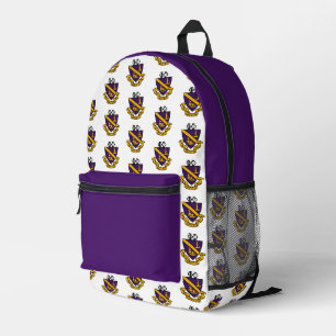 Phi Chi Theta Colour Crest Printed Backpack