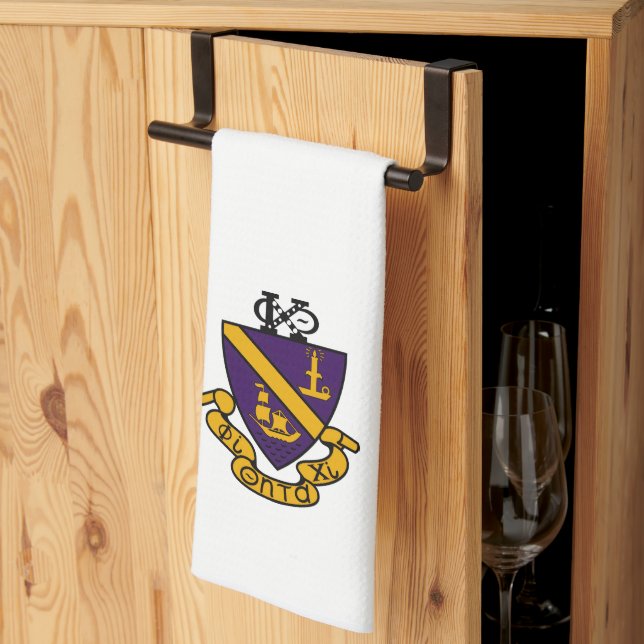 Phi Chi Theta | Colour Crest Tea Towel (Thirds Fold)