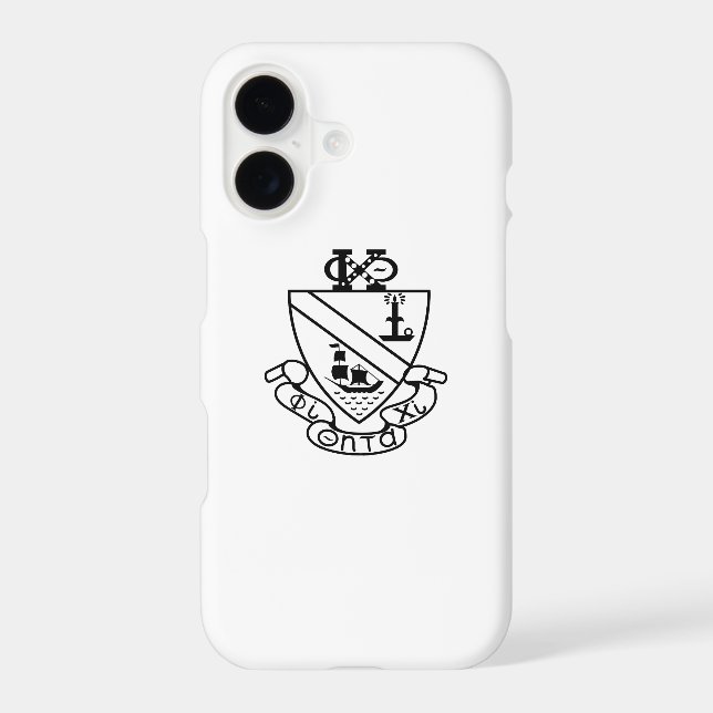 Phi Chi Theta Crest | B&W (Back)