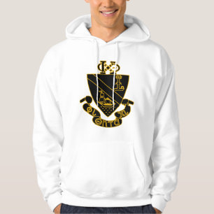 Phi Chi Theta Crest   Gold and Black Hoodie