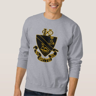 Phi Chi Theta Crest   Gold and Black Sweatshirt