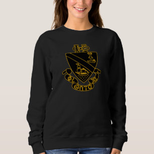 Phi Chi Theta Crest   Gold and Black Sweatshirt