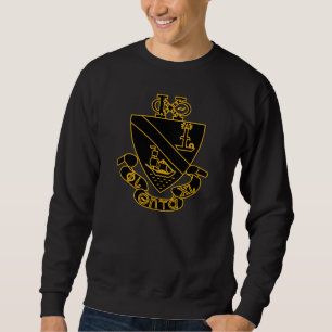 Phi Chi Theta Crest   Gold and Black Sweatshirt