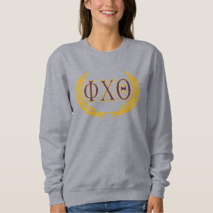 Phi Chi Theta Greek with Wreath Sweatshirt