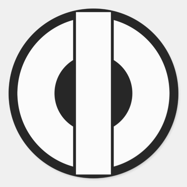 PHI CLASSIC ROUND STICKER (Front)