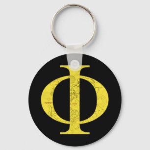 Phi - Math Symbols Key Ring