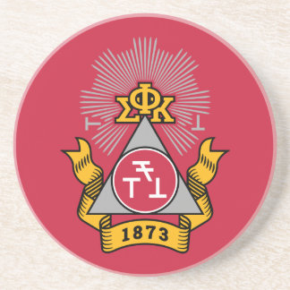 Phi Sigma Kappa Crest Coaster