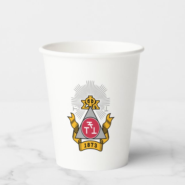 Phi Sigma Kappa Crest Paper Cups (Front)