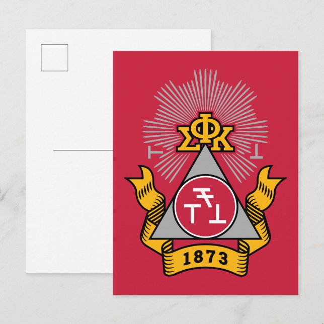 Phi Sigma Kappa Crest Postcard (Front/Back)