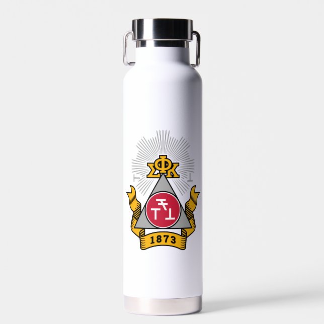 Phi Sigma Kappa Crest Water Bottle (Front)