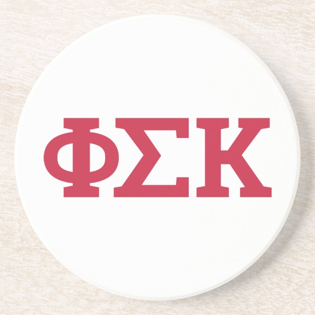 Phi Sigma Kappa Letters Coaster (Front)