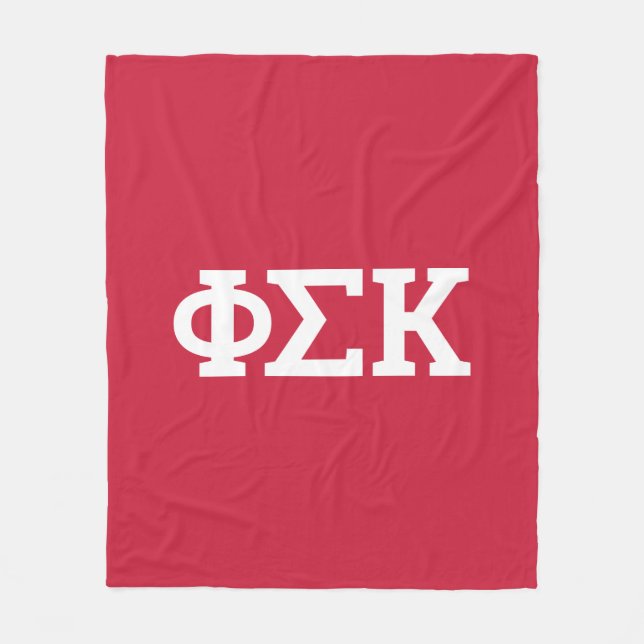 Phi Sigma Kappa Letters Fleece Blanket (Front)