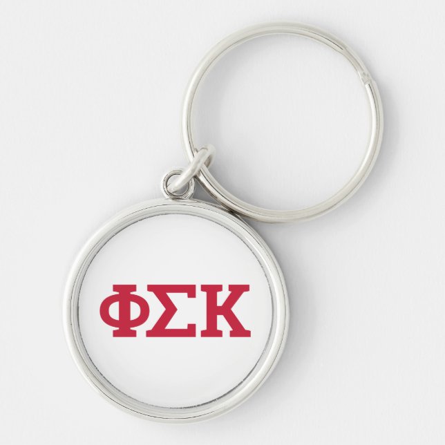 Phi Sigma Kappa Letters Key Ring (Front)