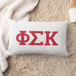 Phi Sigma Kappa Letters Lumbar Cushion
