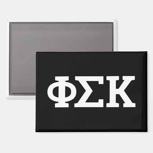 Phi Sigma Kappa Letters Magnet (Front/Back)