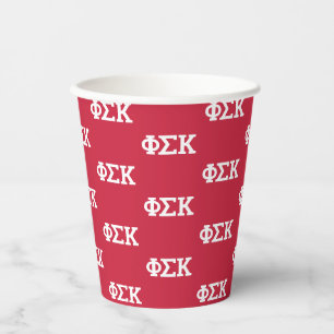 Phi Sigma Kappa Letters Paper Cups