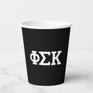 Phi Sigma Kappa Letters Paper Cups