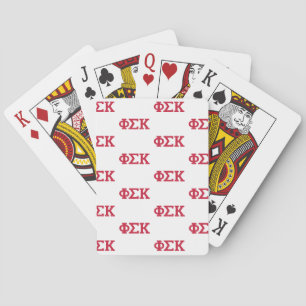 Phi Sigma Kappa Letters Playing Cards