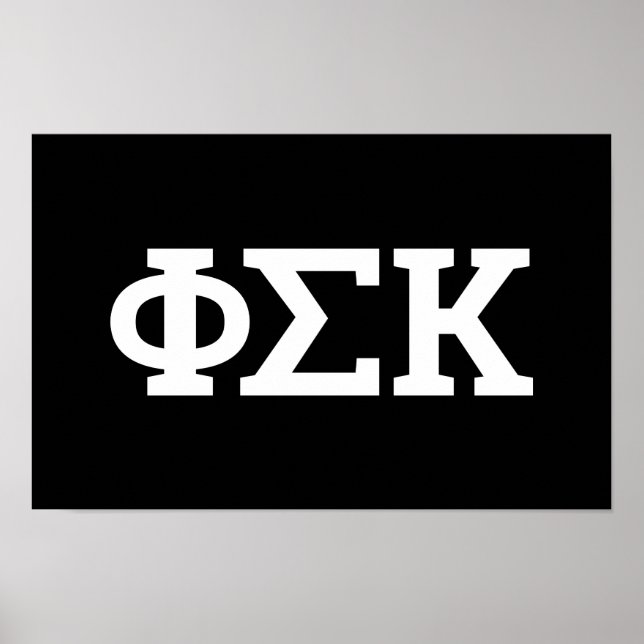 Phi Sigma Kappa Letters Poster (Front)