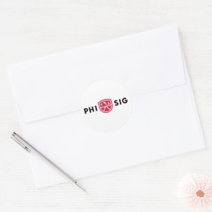 Phi Sigma Kappa Logo Classic Round Sticker