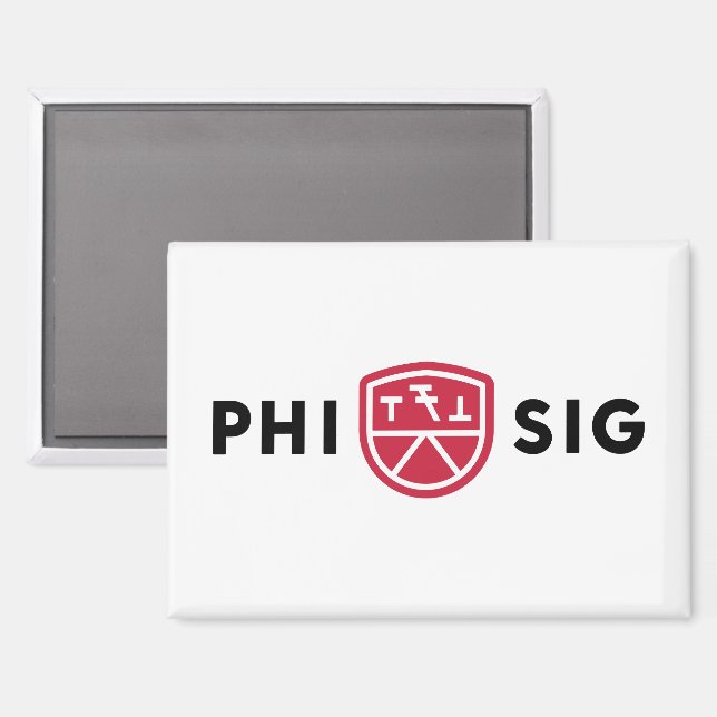 Phi Sigma Kappa Logo Magnet (Front/Back)