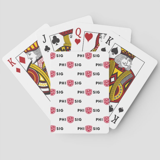 Phi Sigma Kappa Logo Playing Cards (Back)