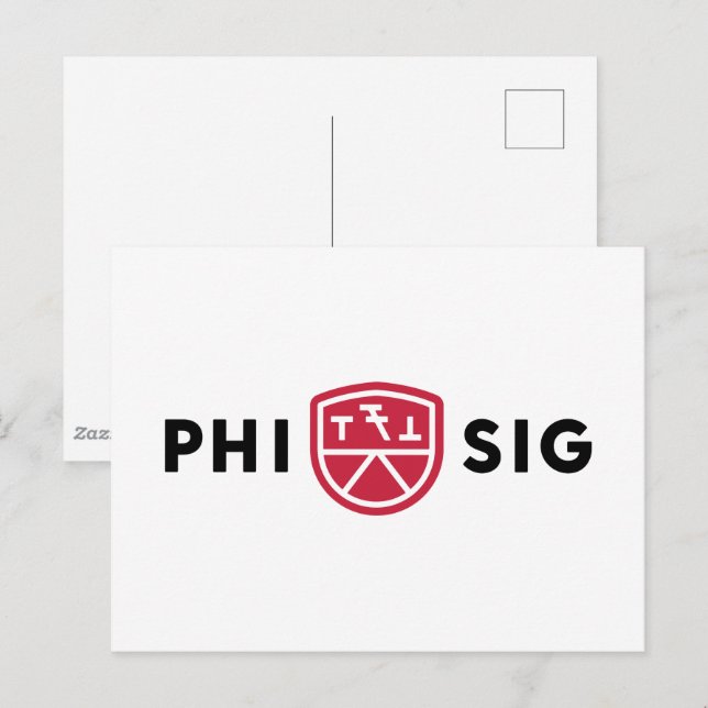 Phi Sigma Kappa Logo Postcard (Front/Back)