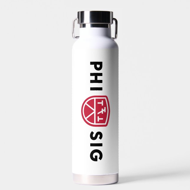 Phi Sigma Kappa Logo Water Bottle (Front)