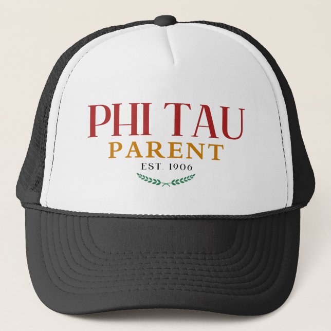 Phi Tau Parent Hat – WSU Parents Weekend Trucker (Front)
